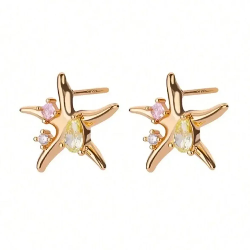 Starfish earrings A1001